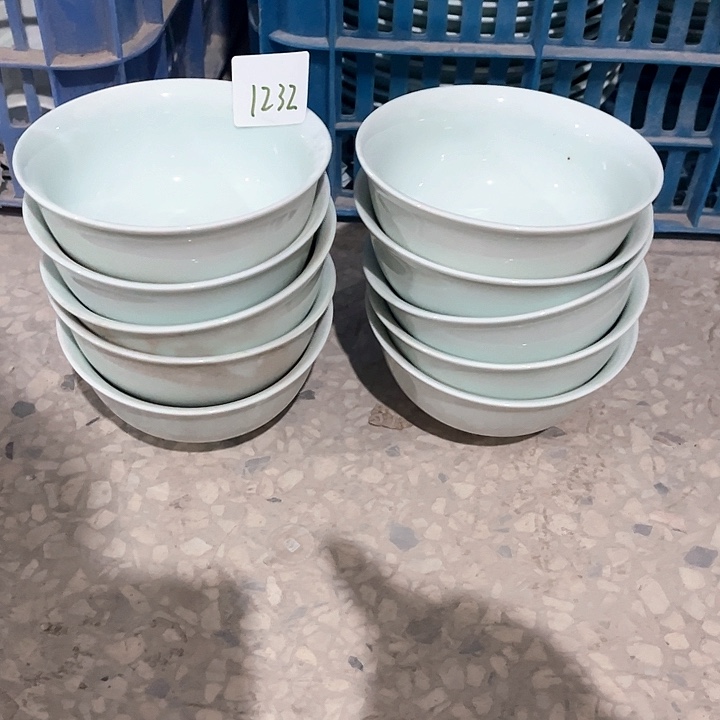 碗1232号微瑕碗盘，破损包赔补差价，不补发