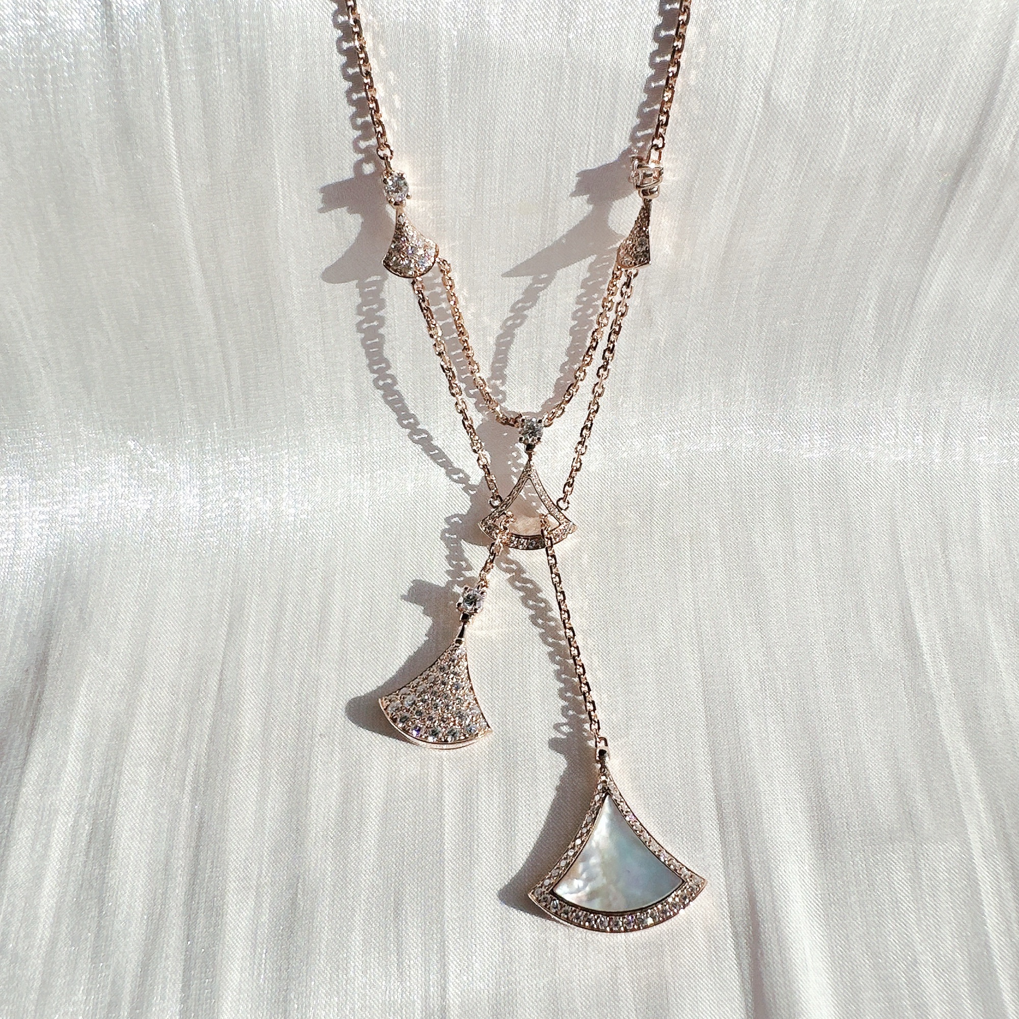 95新 宝格丽 安洁利严选扇子系列/SK0124365 项链