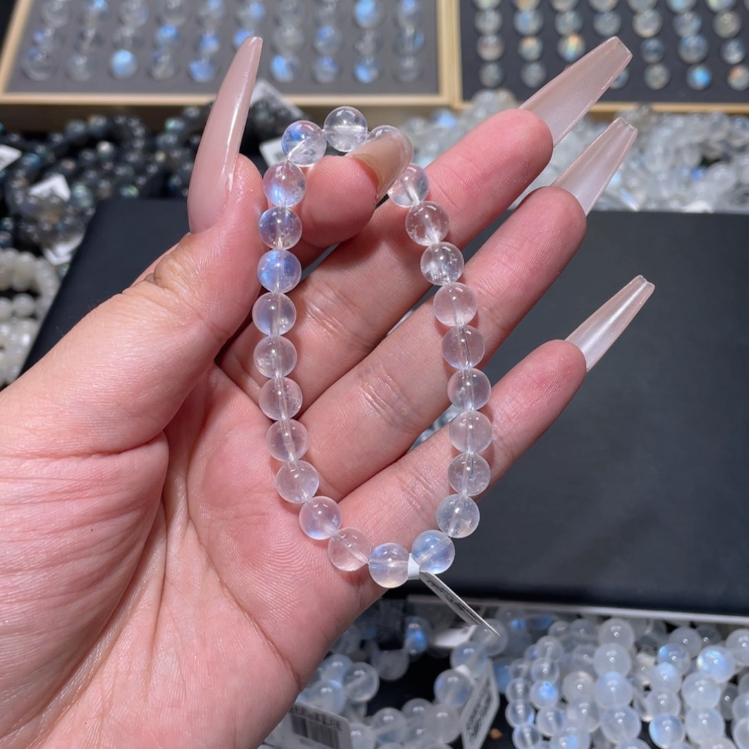 手链未镶嵌长石风***⌓蓝月光手链7.7mm