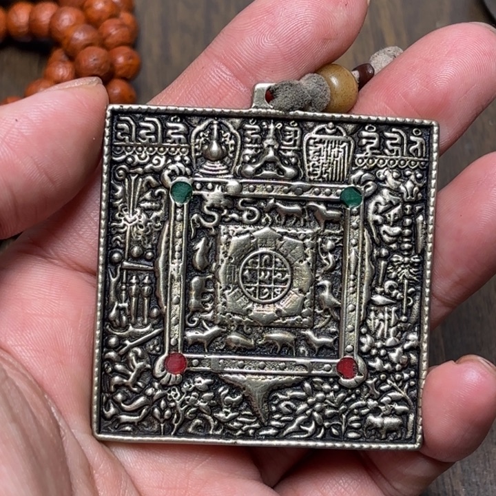 颈饰玻璃藏传喜马拉雅