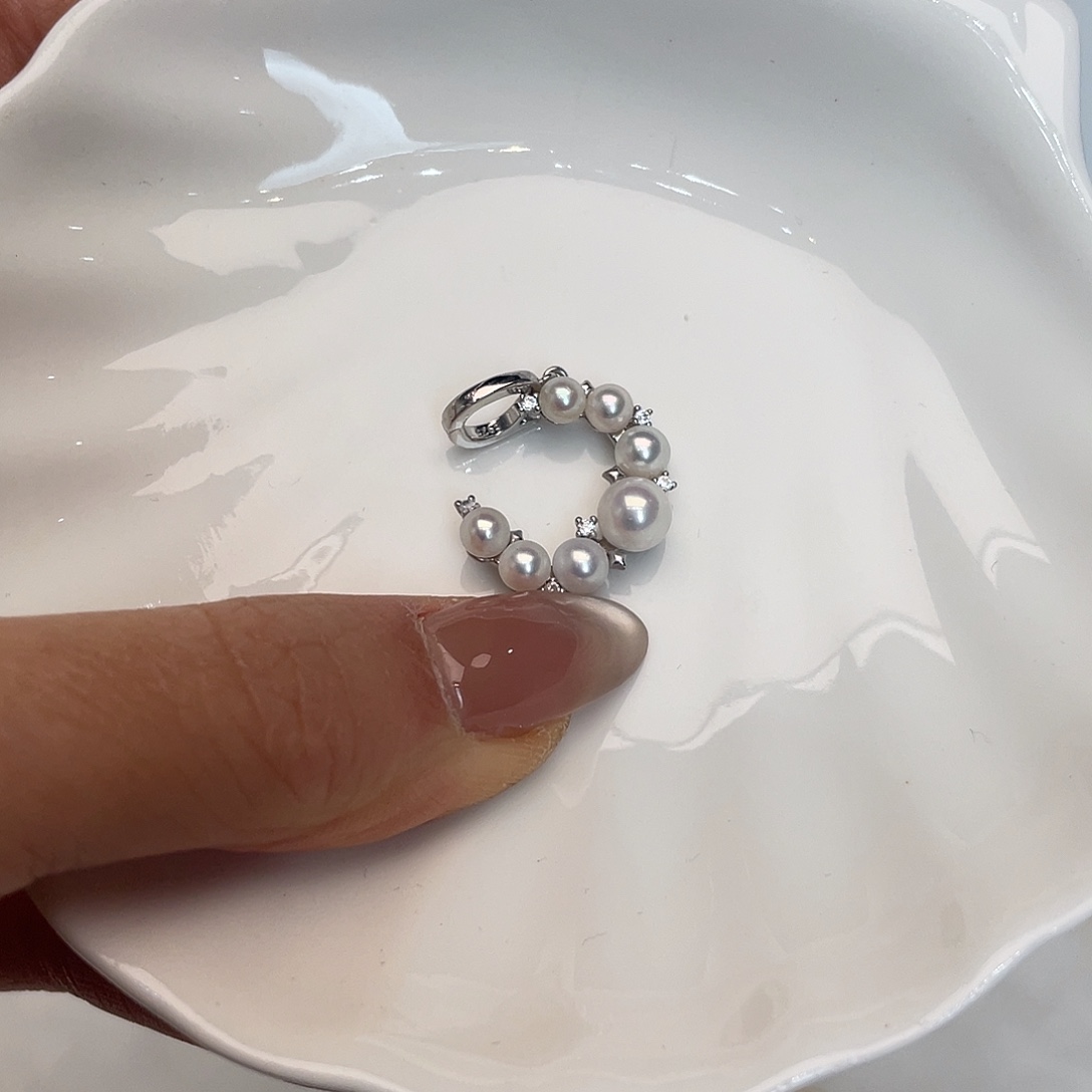海水珍珠吊坠(不含链)银S925镶嵌