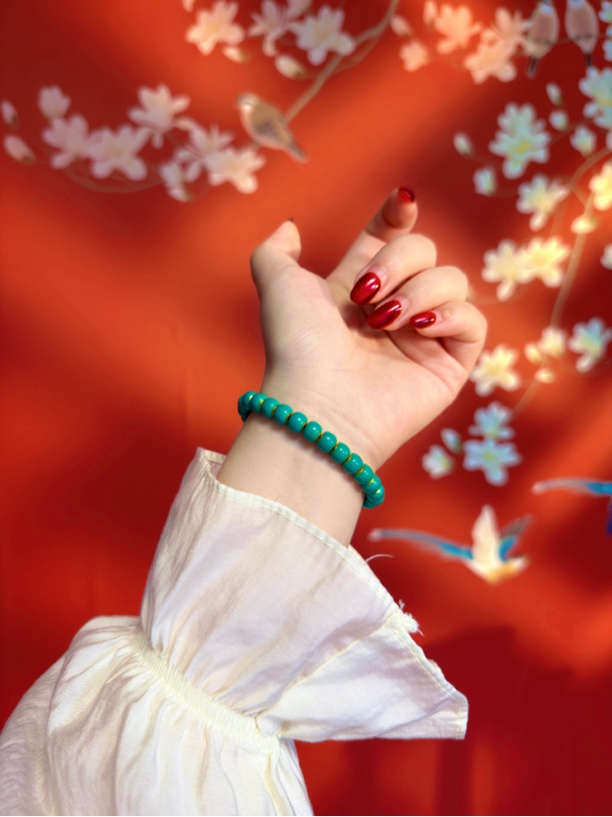 足金999碧影灵韵手串