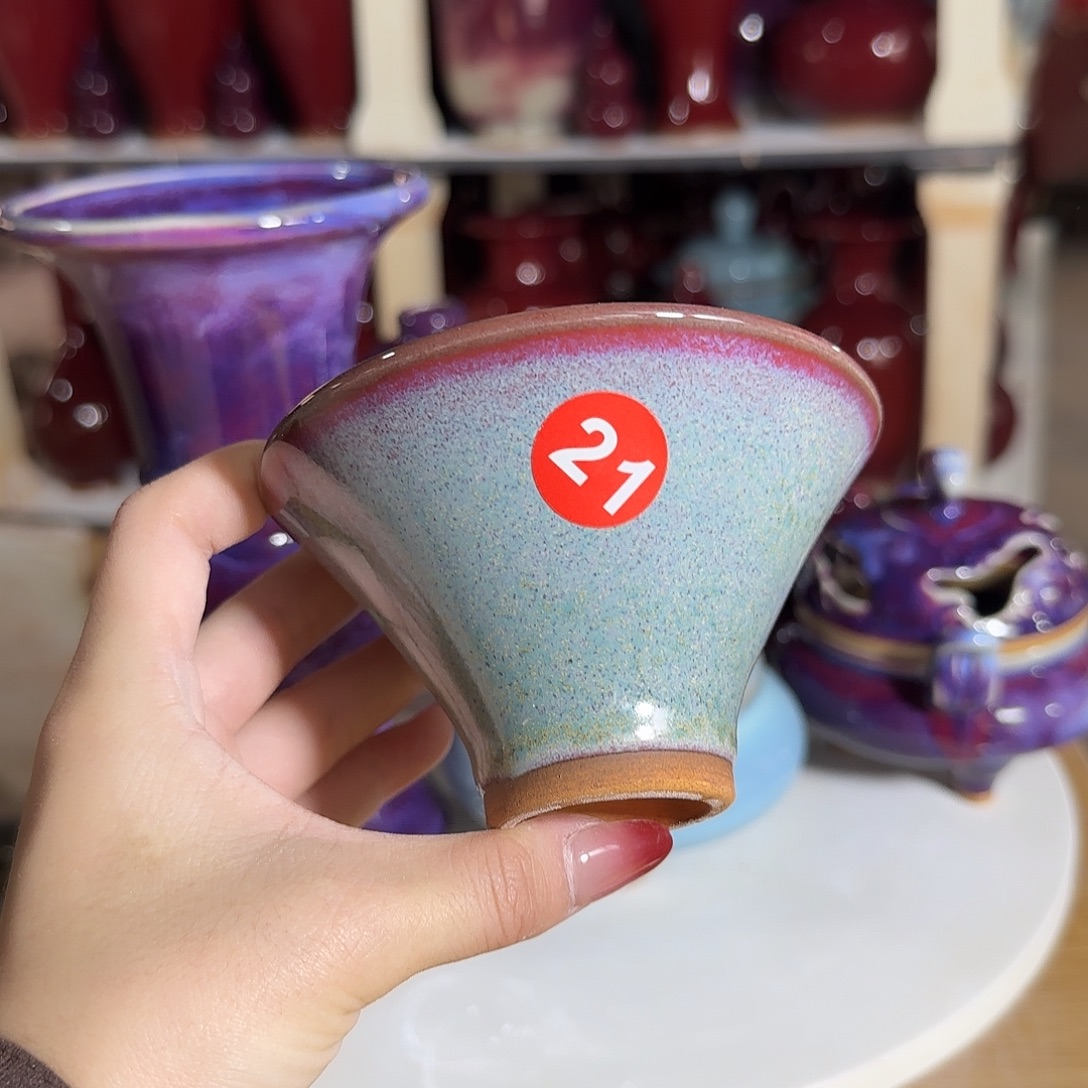 摆件陶郑家钧窑摆件