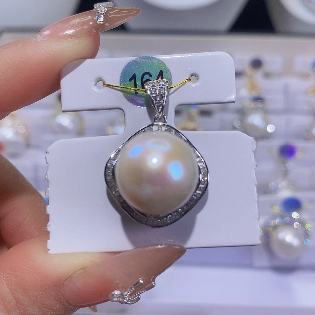 淡水珍珠颈饰银S925镶嵌广***晏