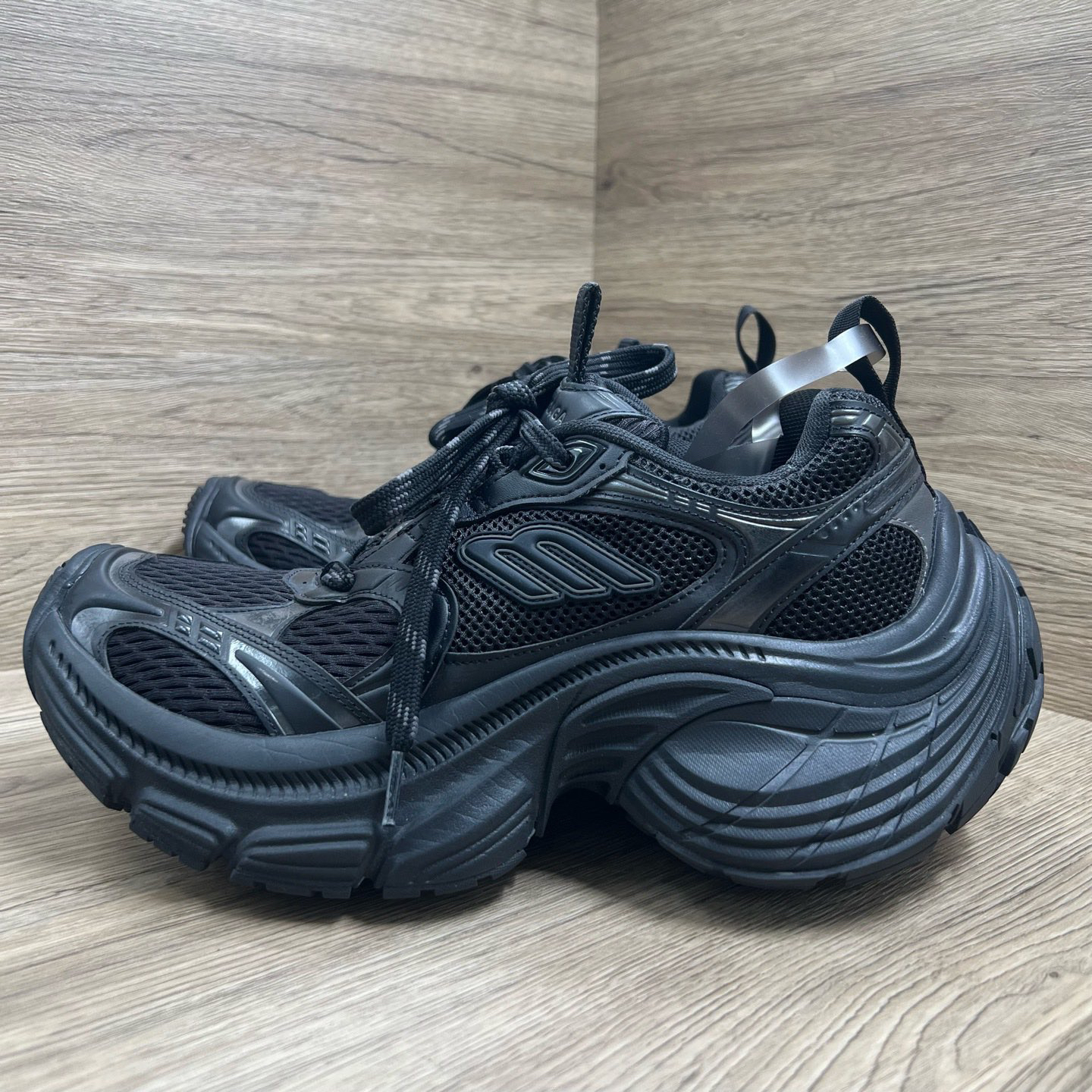 99新 Balenciaga/巴黎世家 10XL 黑色老爹鞋 39码/9900/无配件