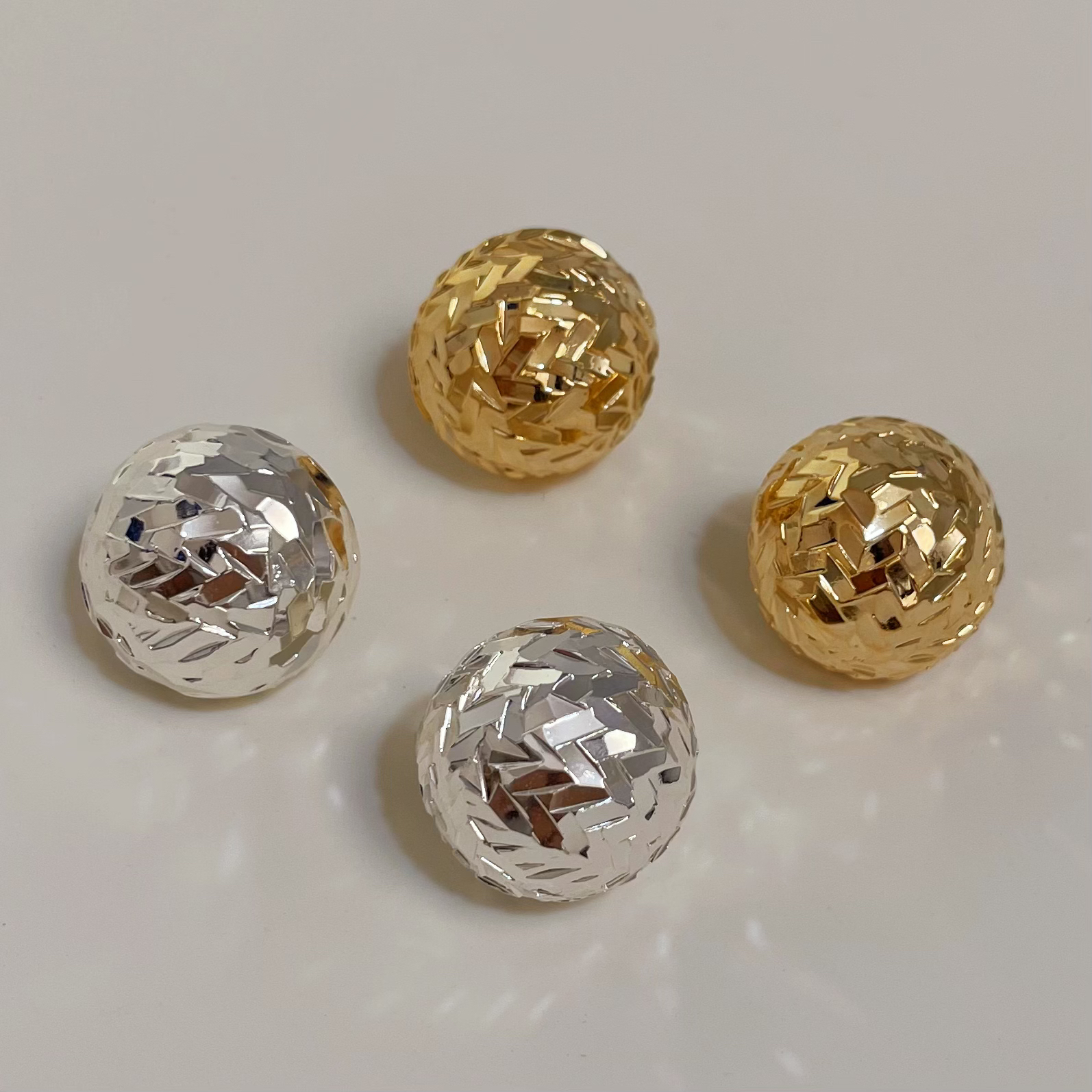 铜合金耳饰 S925银欧美风小众设计金属碎碎冰轻奢耳环高级感耳饰