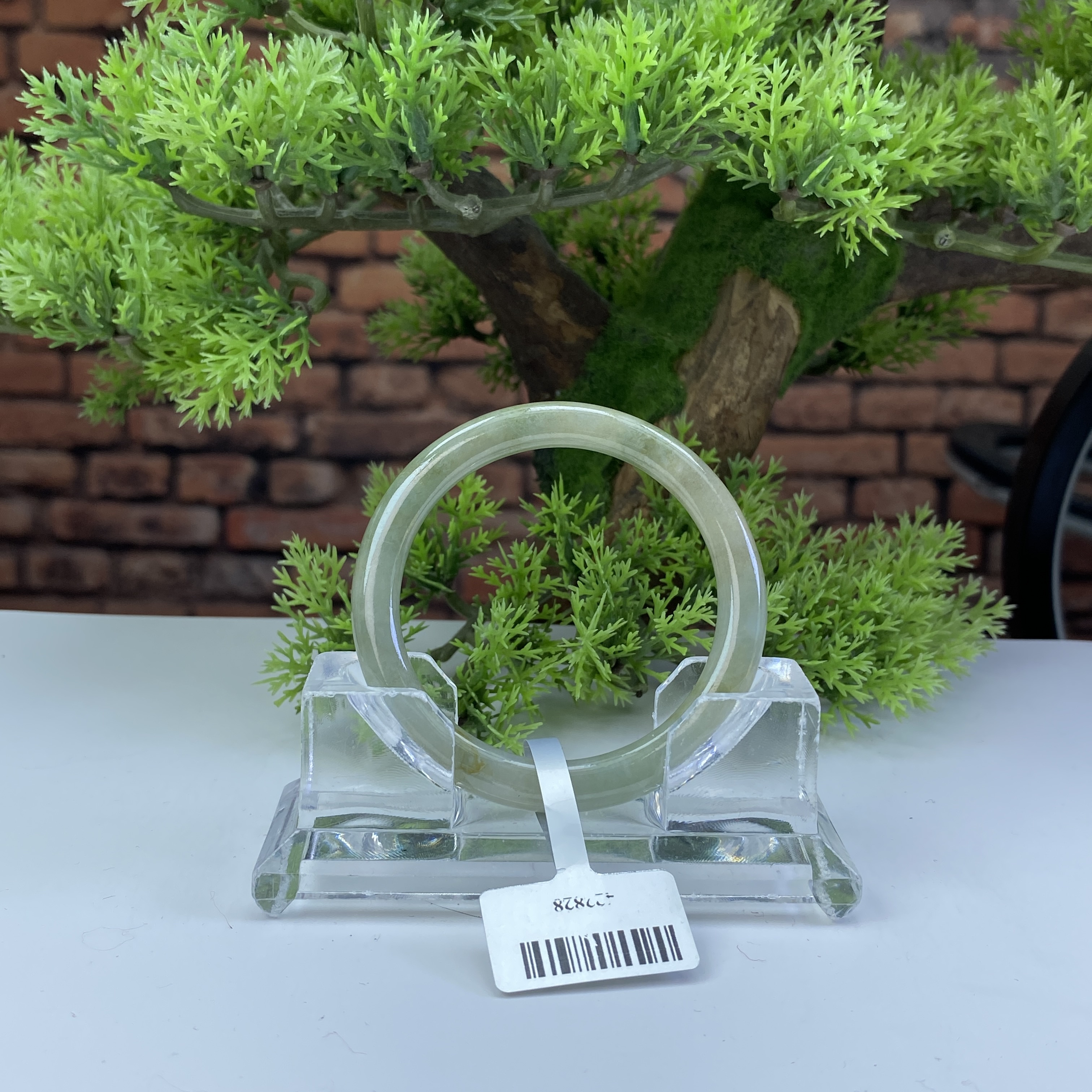 53.6【刀客砍价王】妮妮-天然缅甸A货翡翠手镯 (微瑕)  G2