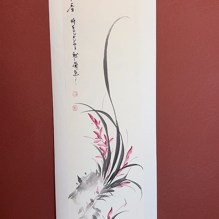 国画听兰老师花鸟