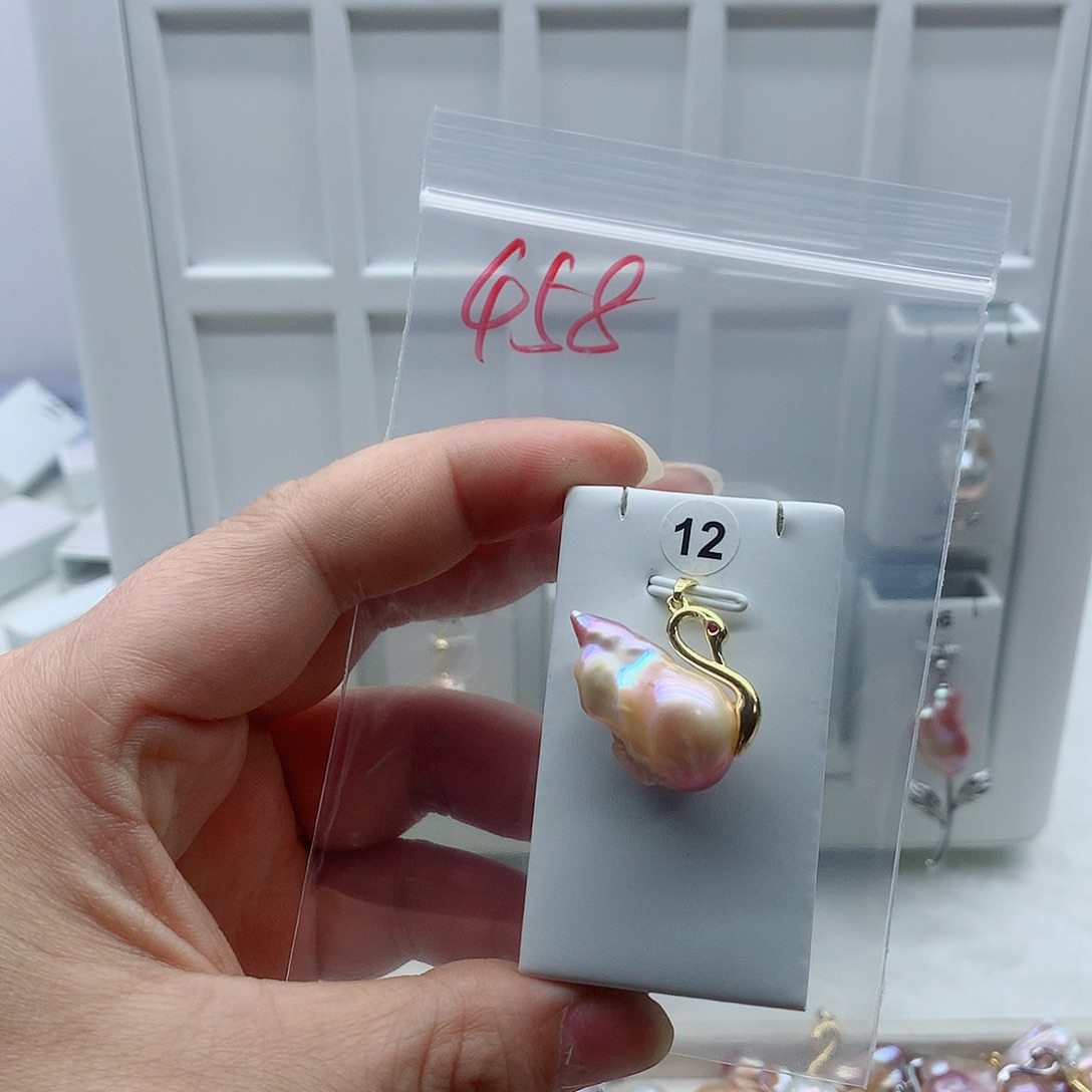 吊坠(不含链)淡水珍珠合金