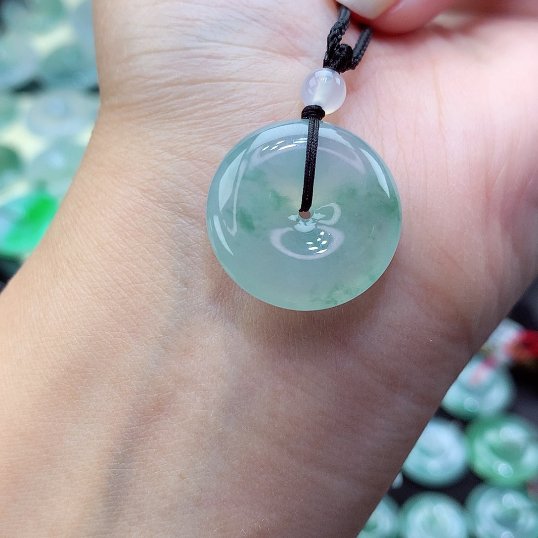 翡翠颈饰未镶嵌13尺寸21.8-5.7