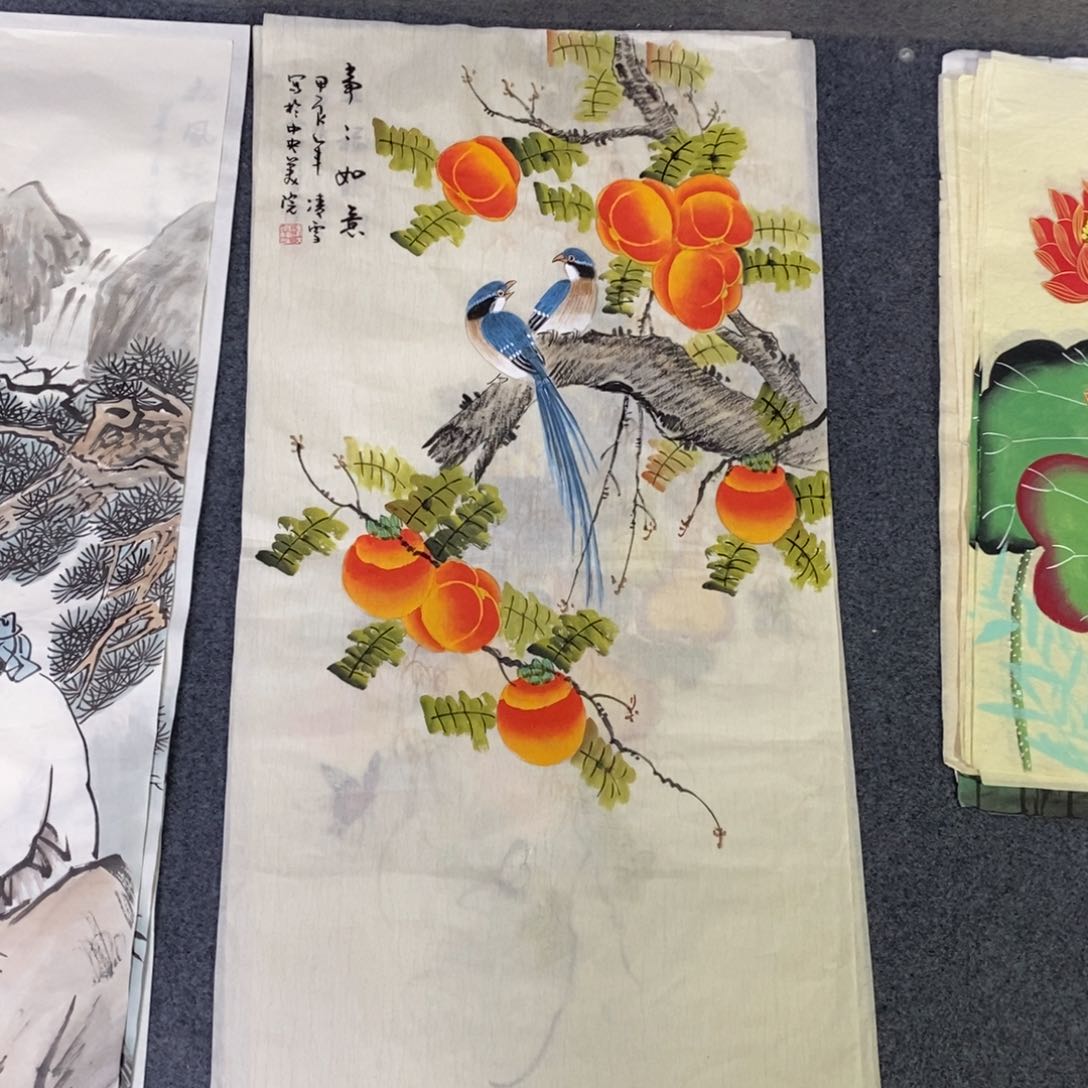 国画尺寸100✖️50三尺手绘国画