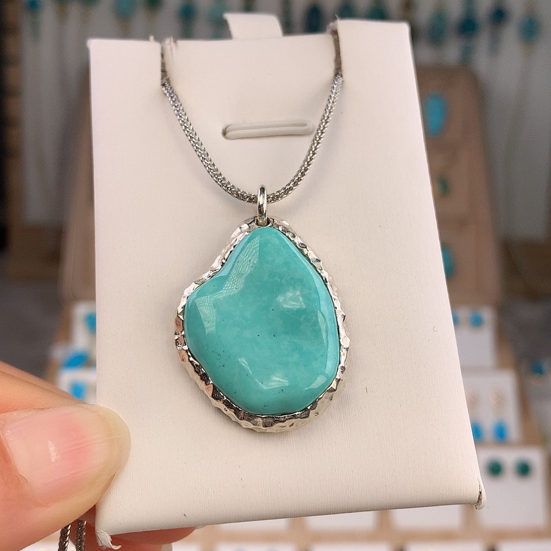 绿松石未镶嵌吊坠(不含链)