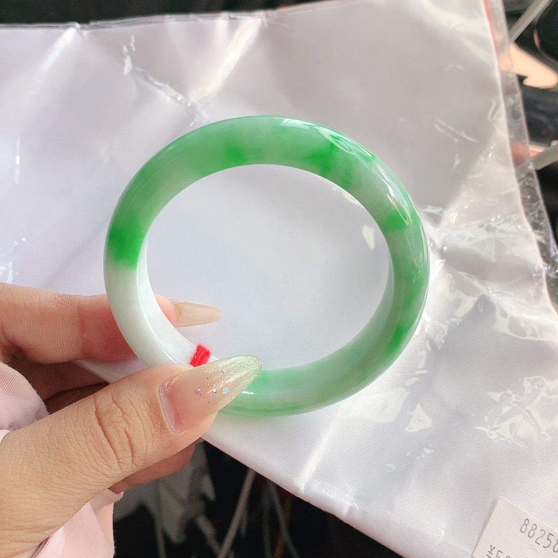 未镶嵌手镯翡翠55 天然缅甸a货翡翠2589