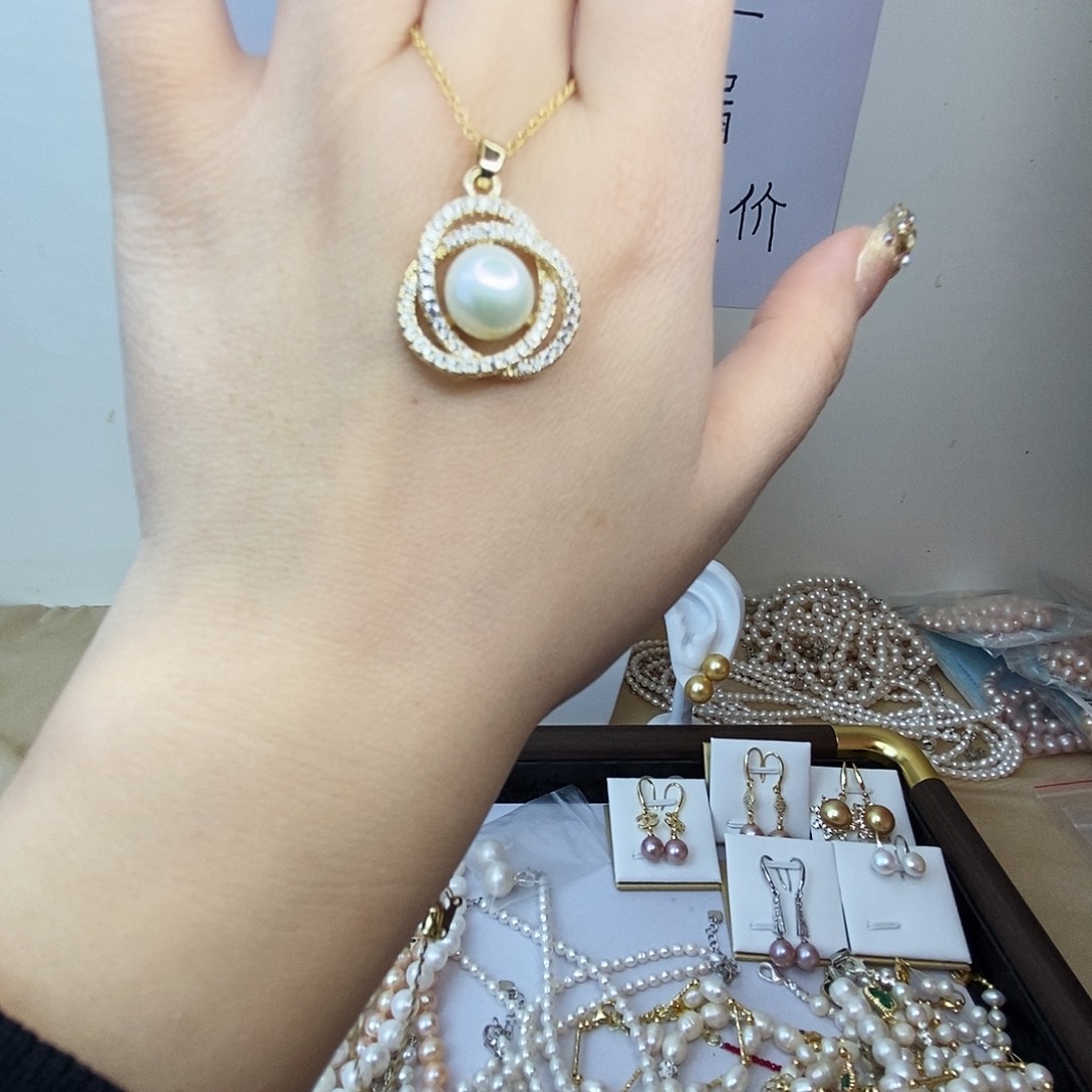 吊坠(赠链)合金淡水珍珠