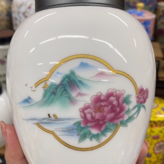 瓷片陶瓷茶叶罐密封罐