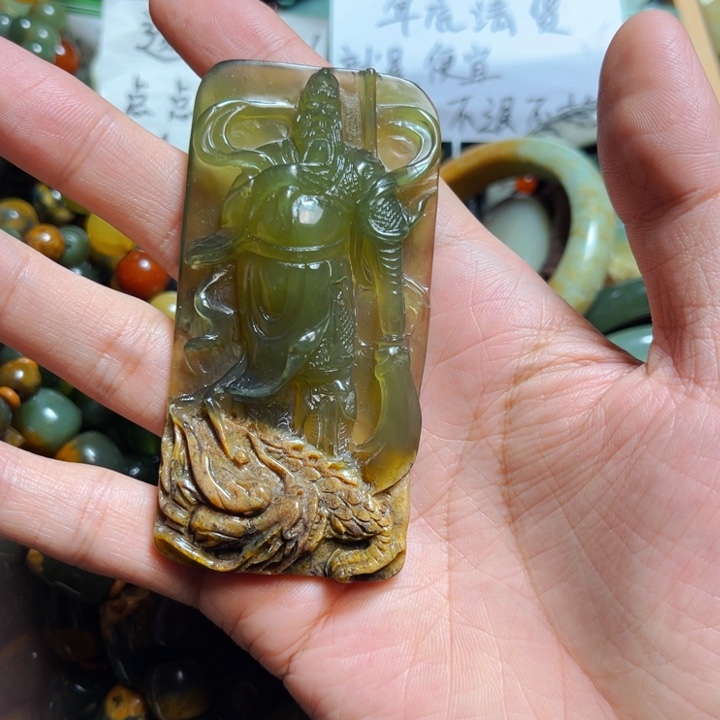 蛇纹石玉手链合金用****5