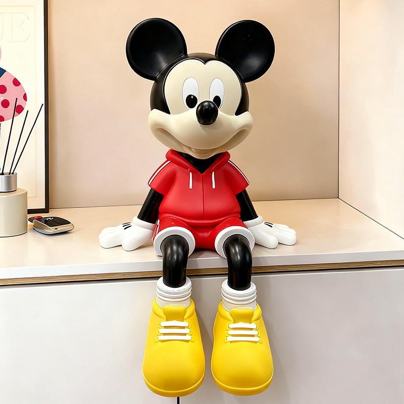 L米奇家居摆件工艺品儿童礼物年货坐姿电视柜客厅儿童房装饰礼品