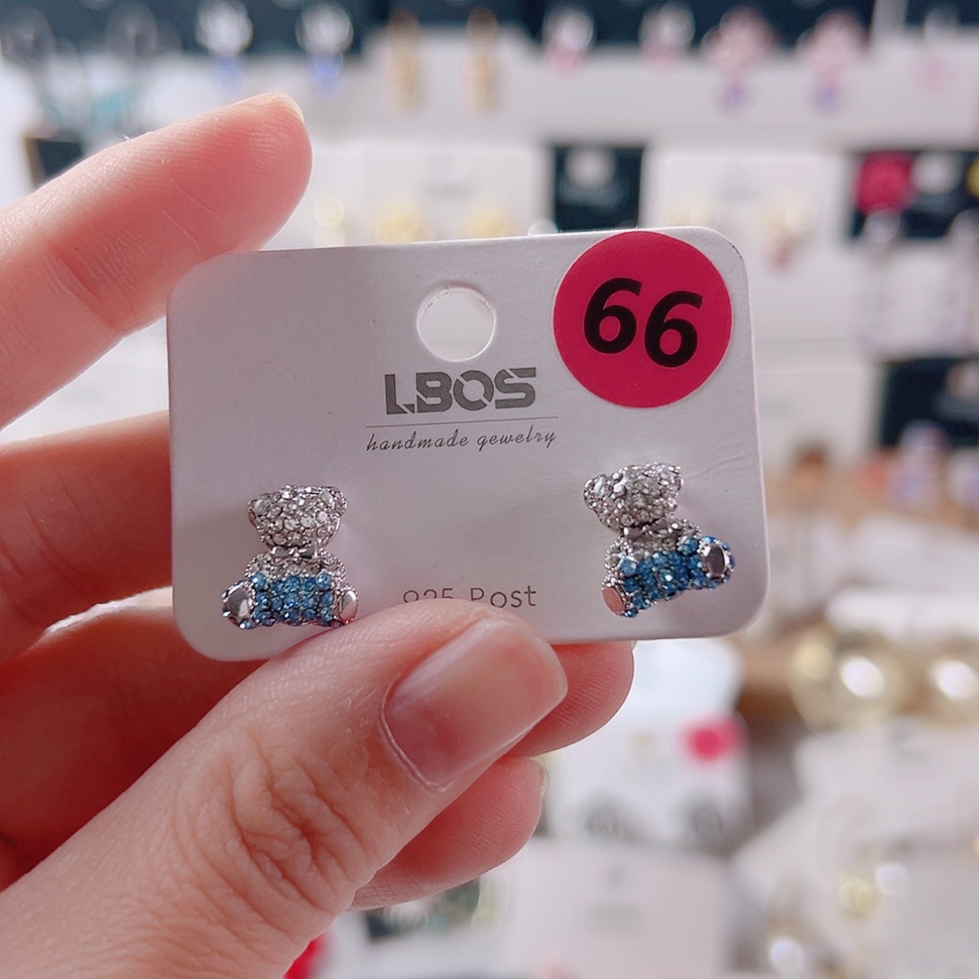 锆石纯铜合金耳环