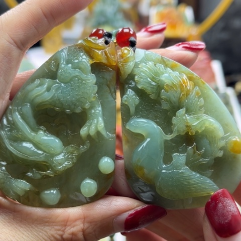 岫玉挂件未镶嵌挂件