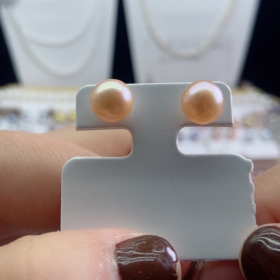 未镶嵌耳饰淡水珍珠