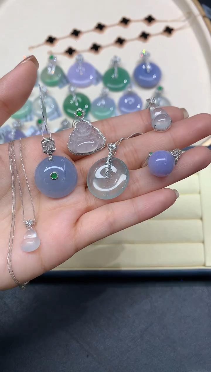 【小鱼严选彩虹盘】翡翠-18K金-多样性发其一-KZ08|CXQ21