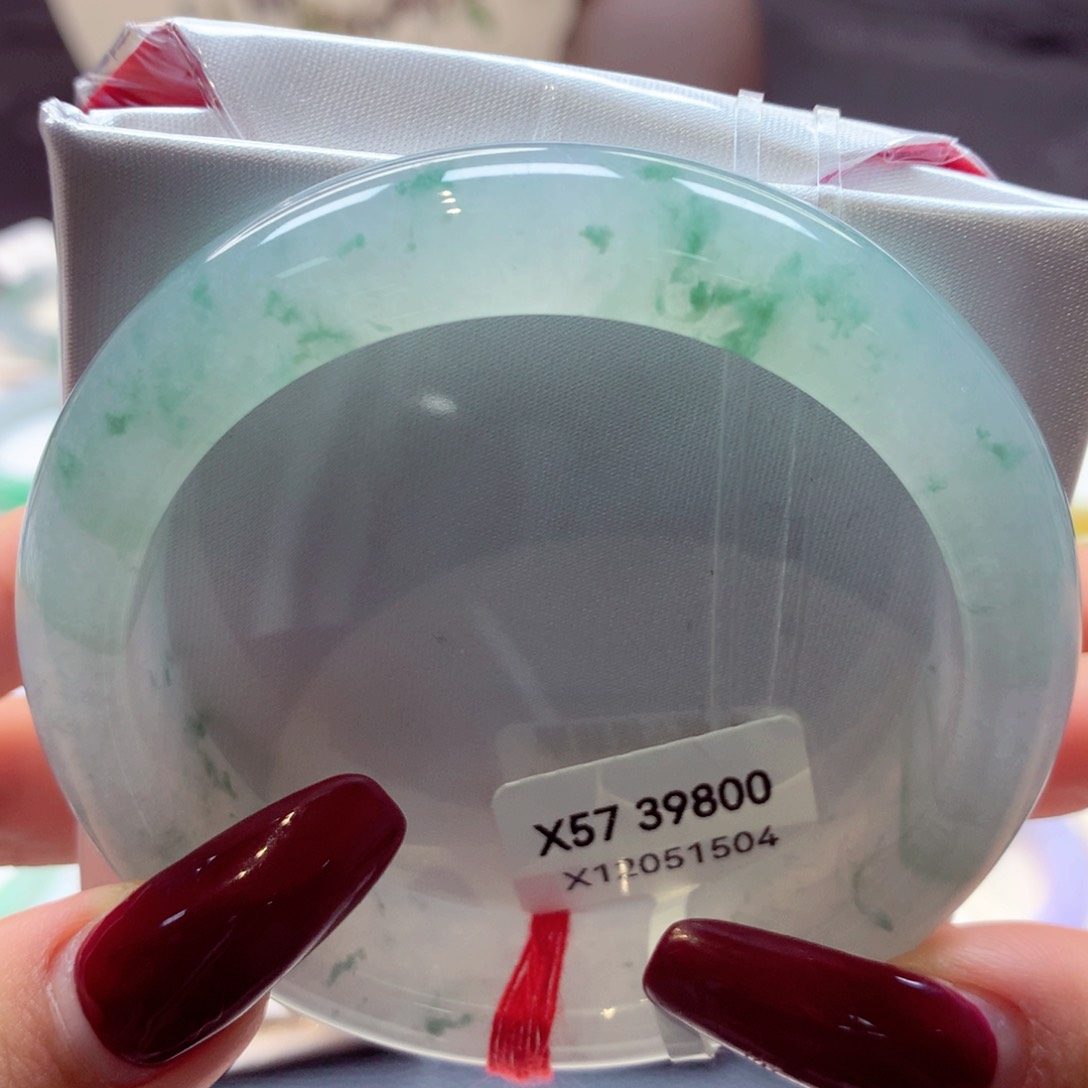 翡翠手镯未镶嵌正圈2号66