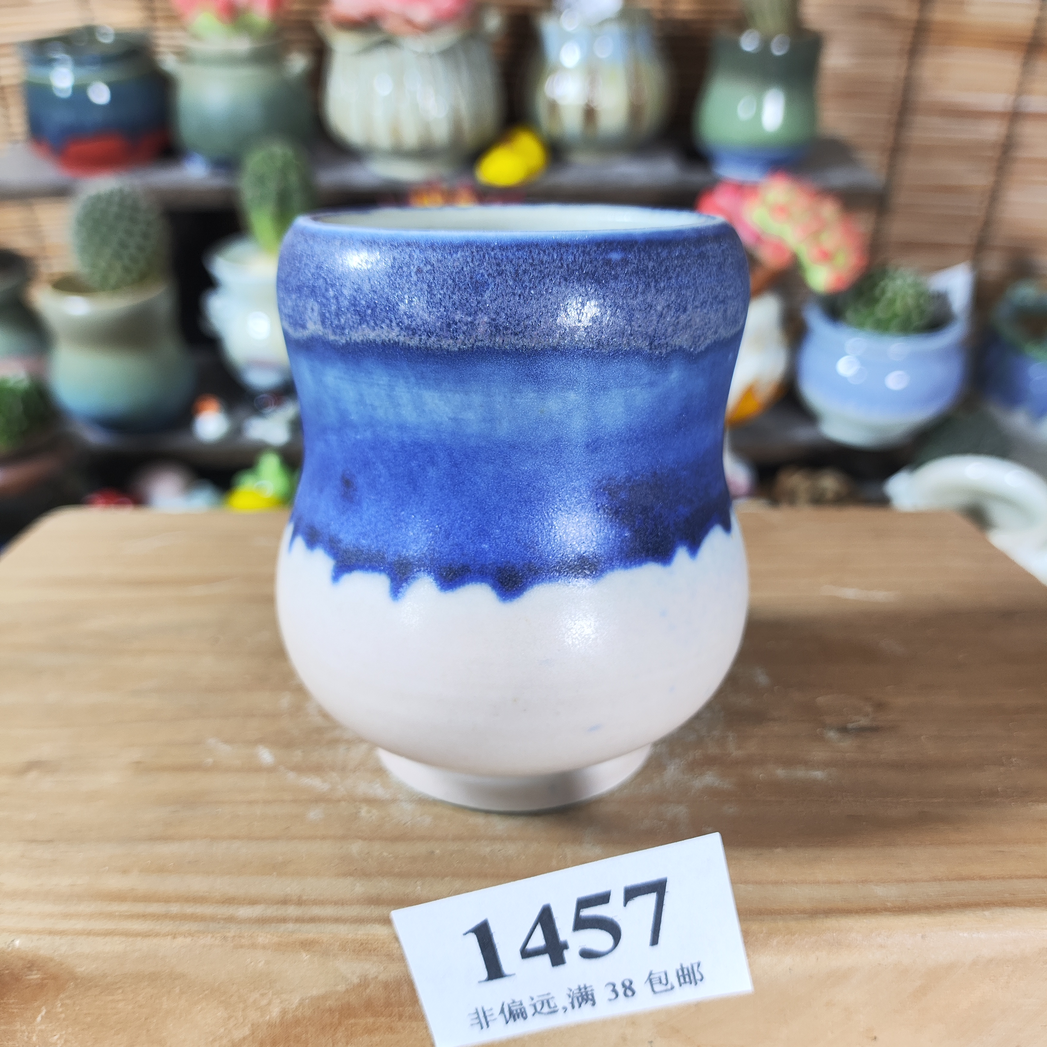 口5高8，1457手工创意多肉花盆摆件迷你多景德镇纯手工制做