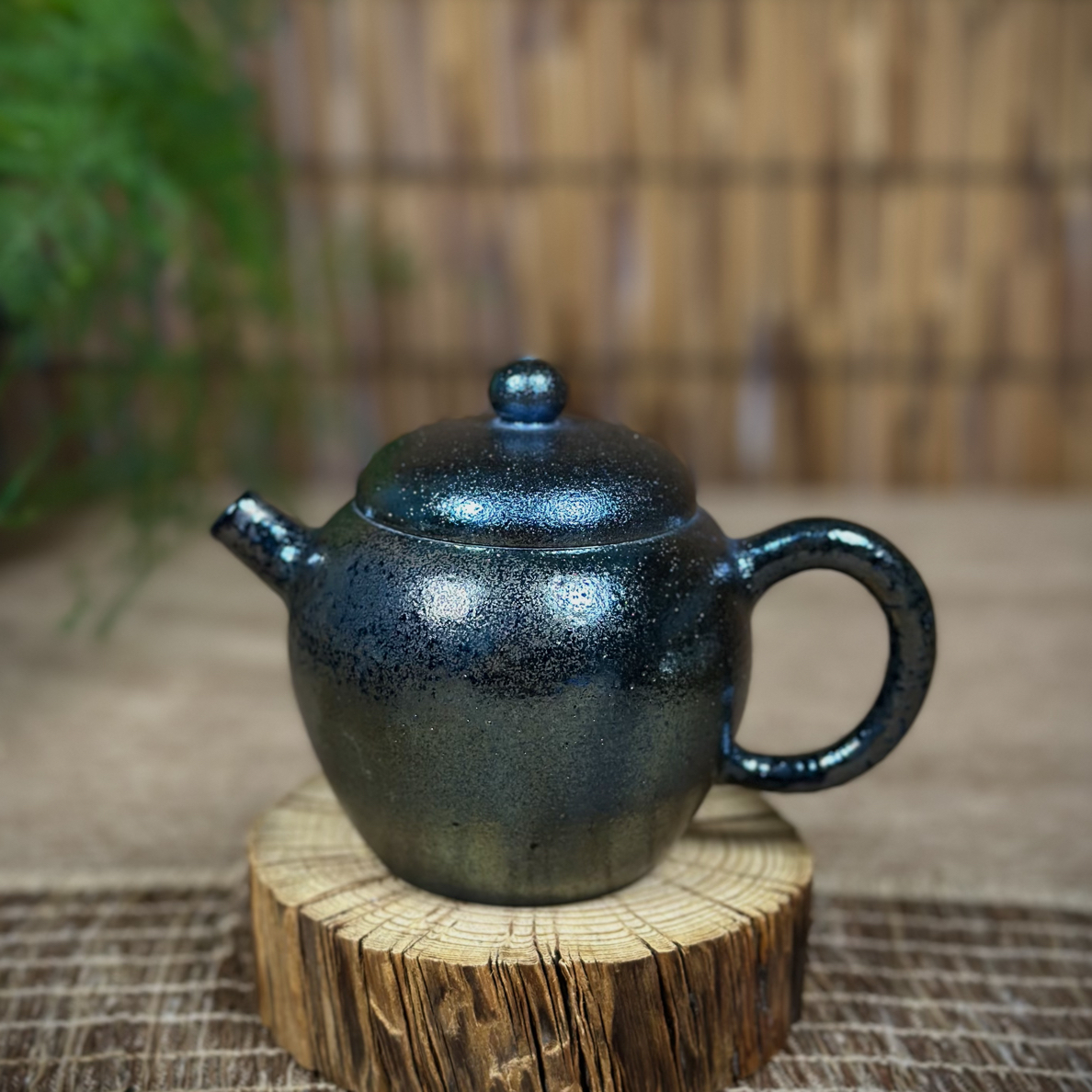 云南建水紫陶古法柴烧壶220毫升