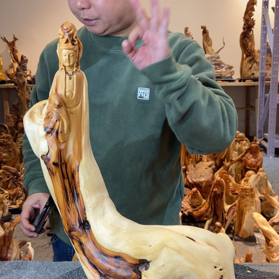 柏木（崖柏）太行崖柏根雕摆件