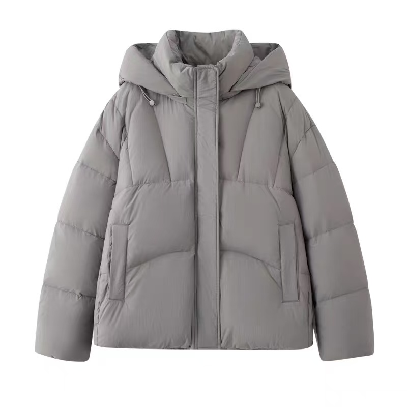 【艾家商场同款】2025冬新款连帽短款面包保暖羽绒服0781