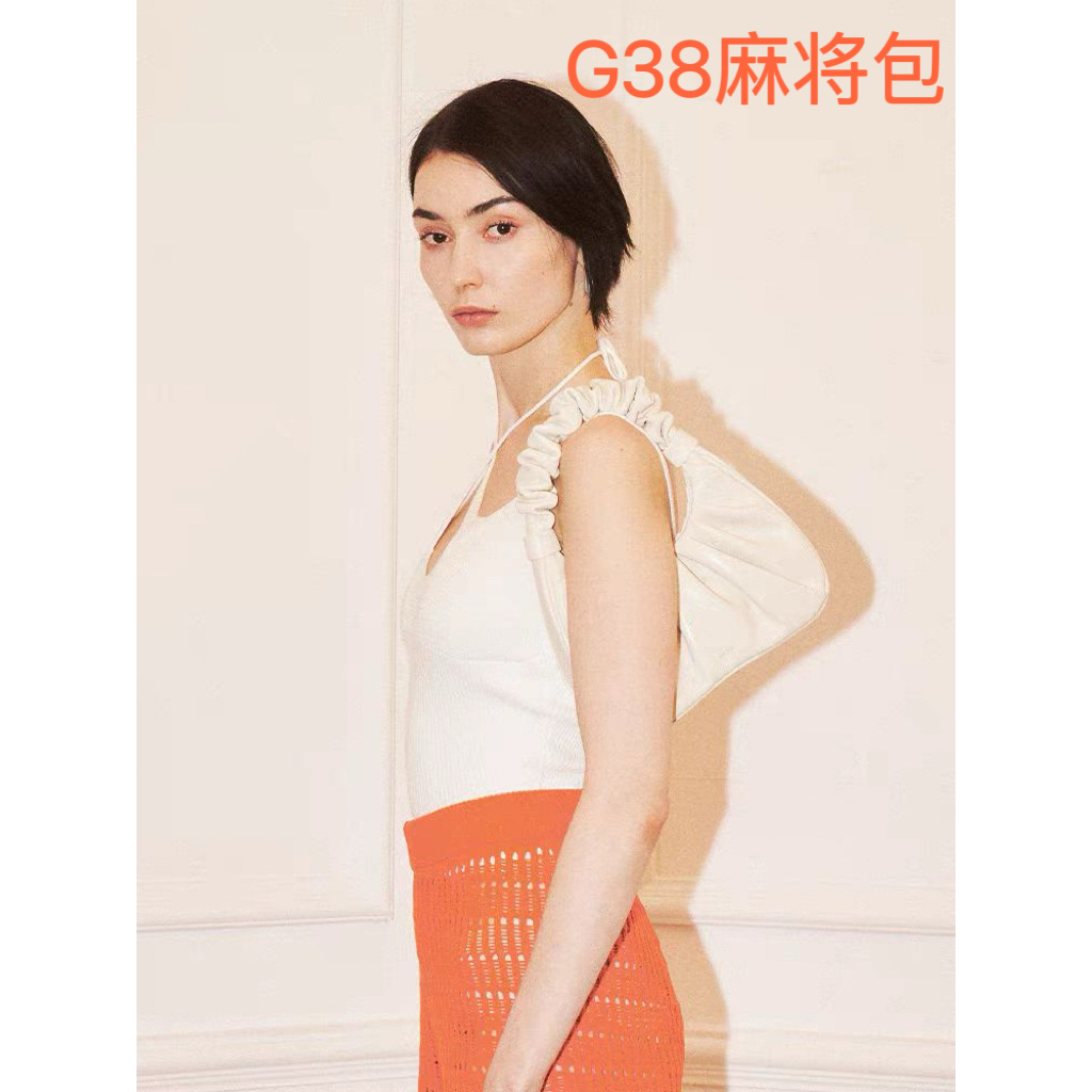 g38 经典格纹复古轻奢时尚单肩腋下麻将包XX