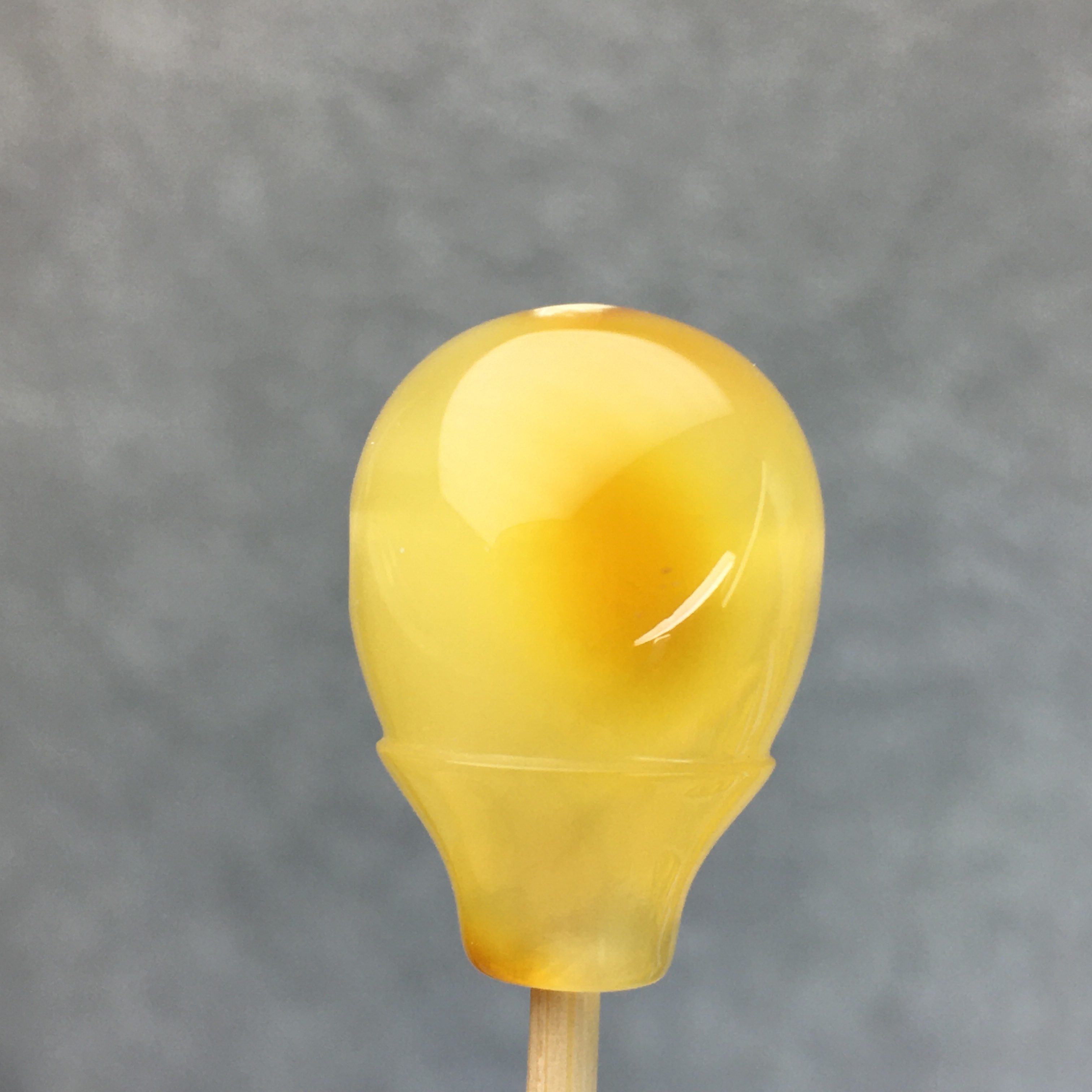 微瑕蜜蜡三通 对孔15.7mm原石手作 天然原矿保真 无烤色无优化