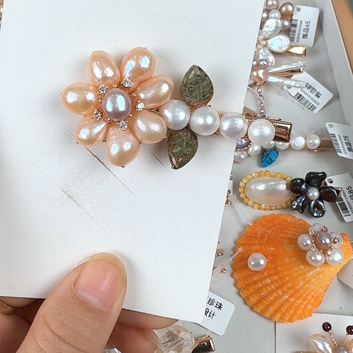 未镶嵌发饰淡水珍珠