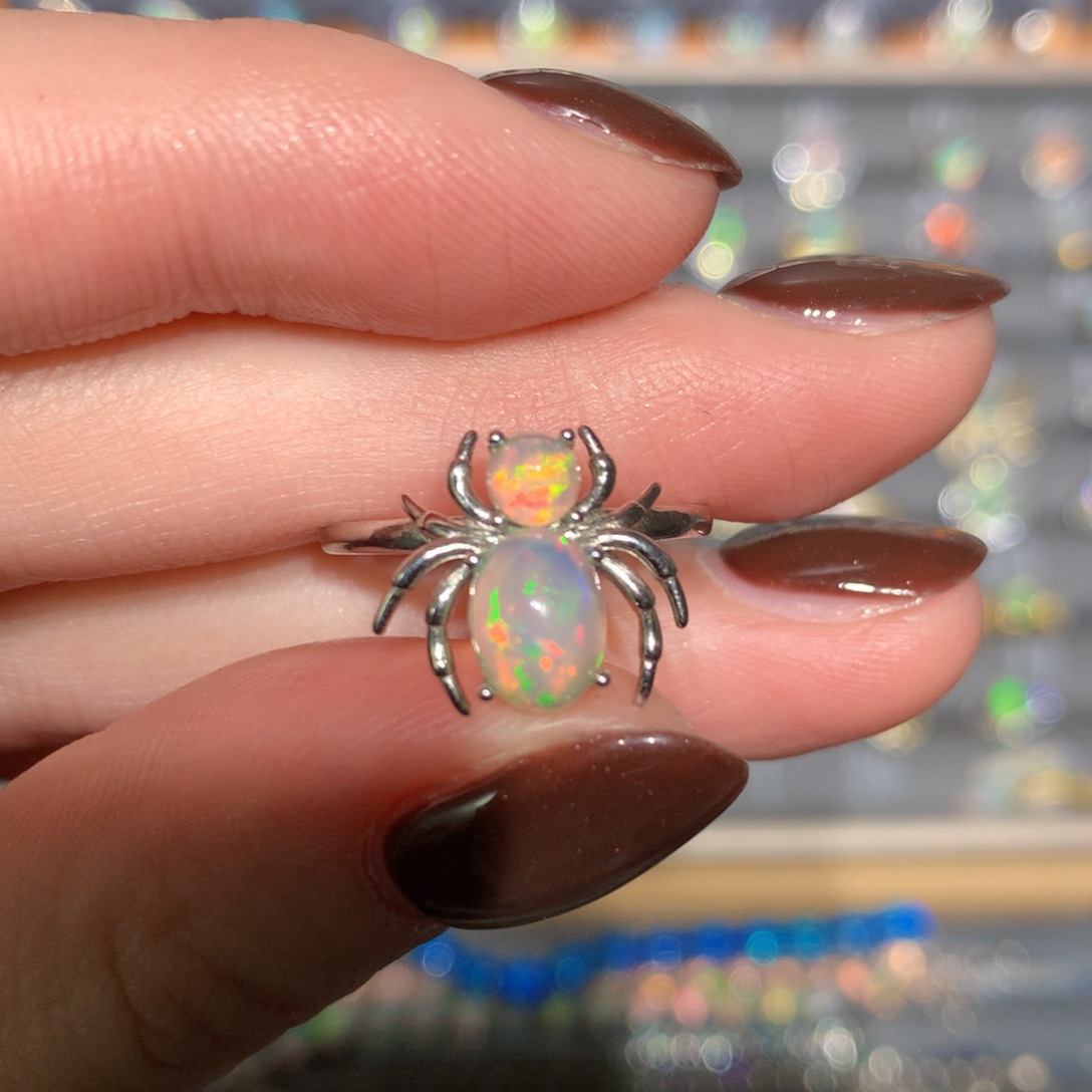 银S925镶嵌欧泊戒指t