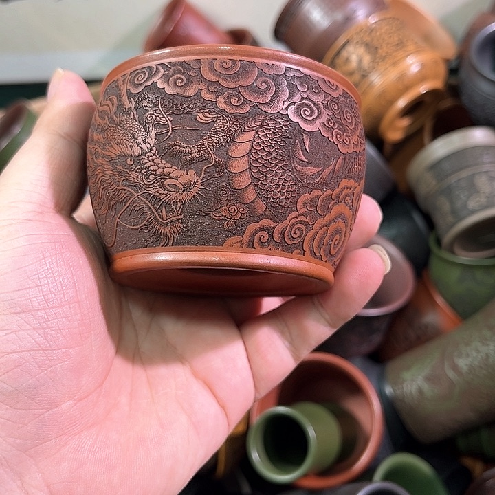 茶杯紫砂全手工紫砂主任杯