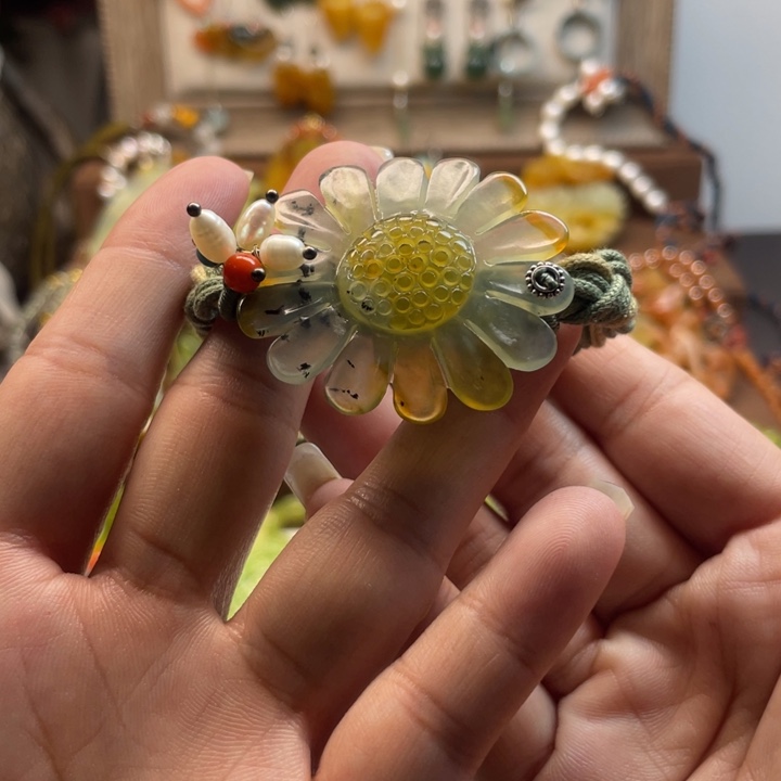 蛇纹石玉手链未镶嵌