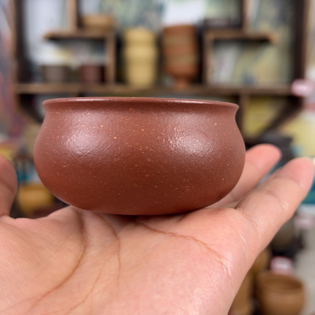 紫砂茶杯拙器甄选，纯原本矿。
