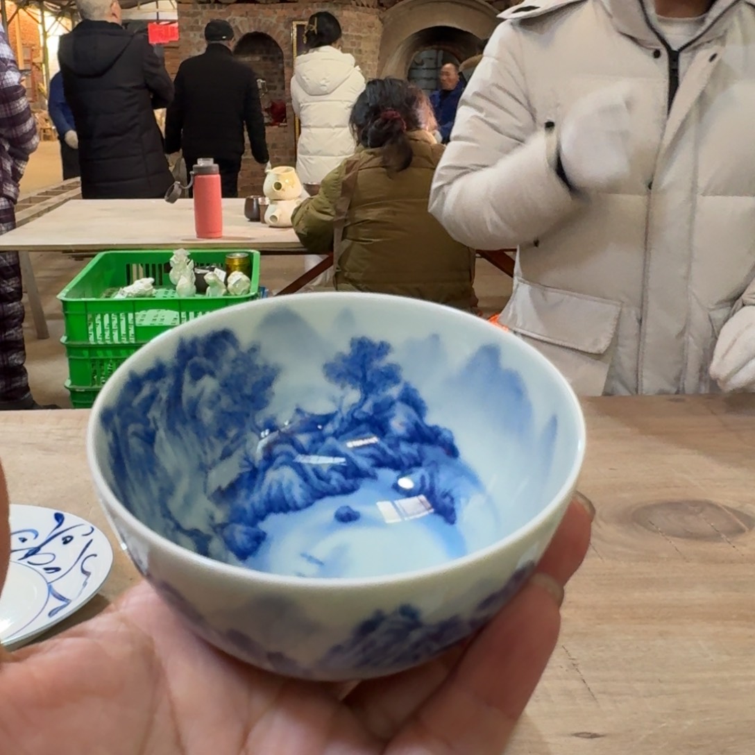 景德镇陶瓷手绘柴窑单杯