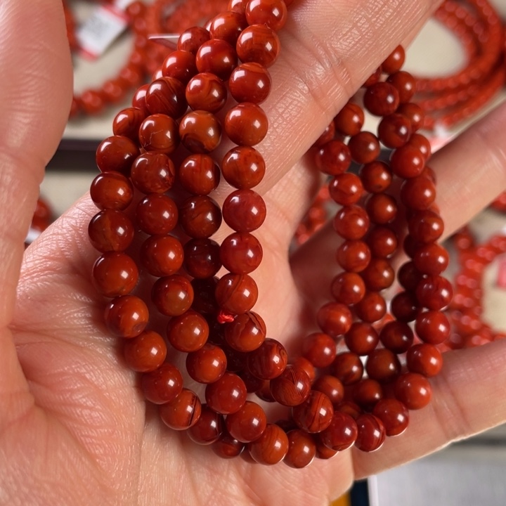 南红玛瑙手链未镶嵌