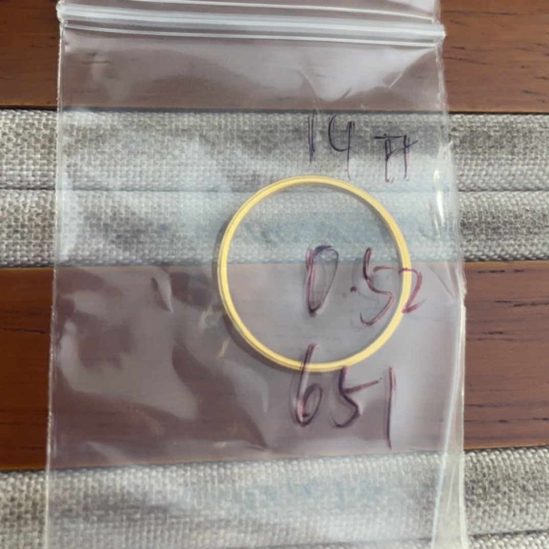 克重0.52 14号 龙鳞戒指 足金999