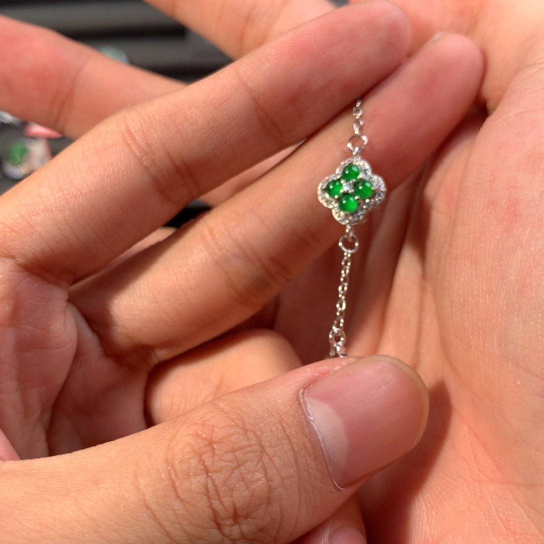 未镶嵌手链翡翠手链