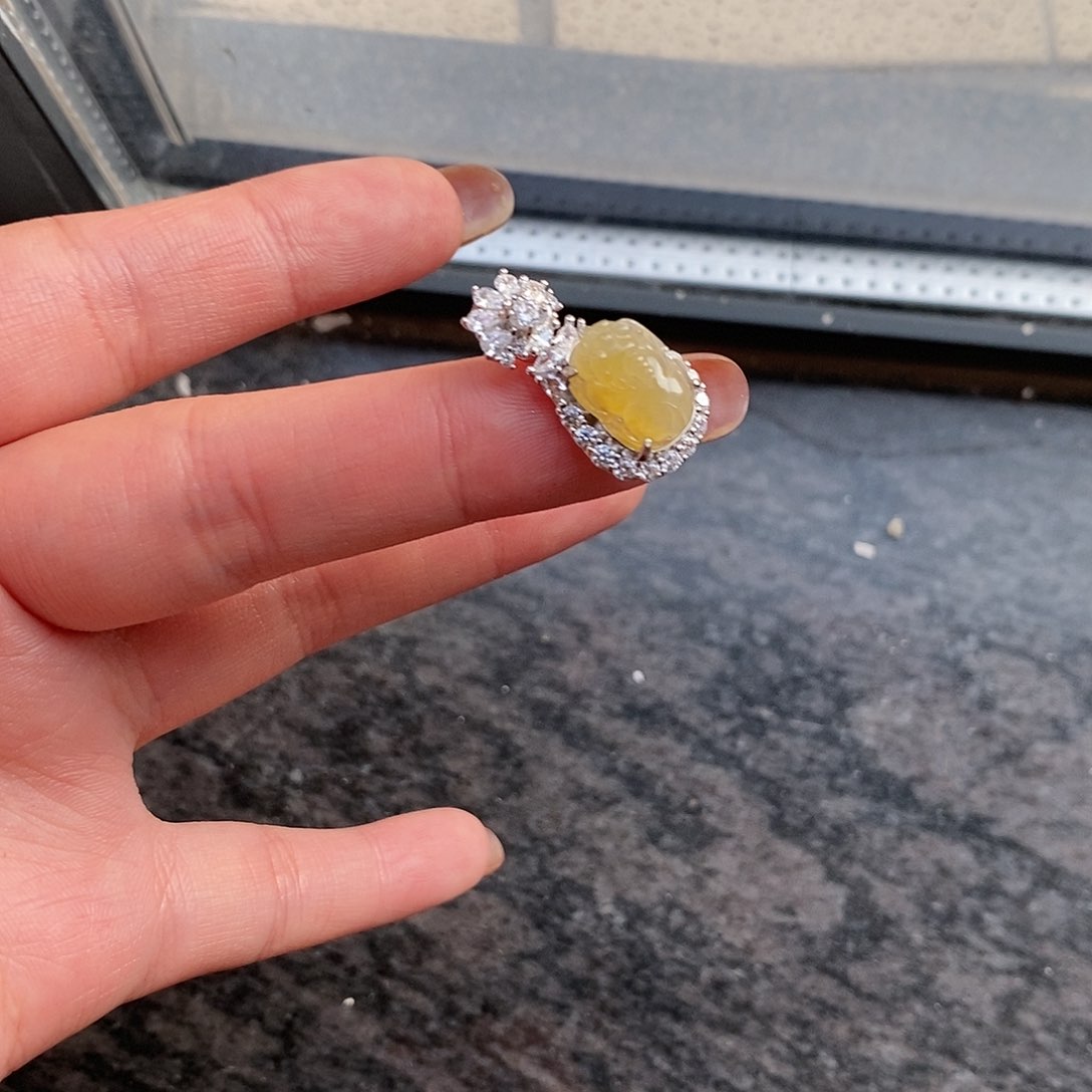颈饰银S925镶嵌翡翠昭*天然翡翠