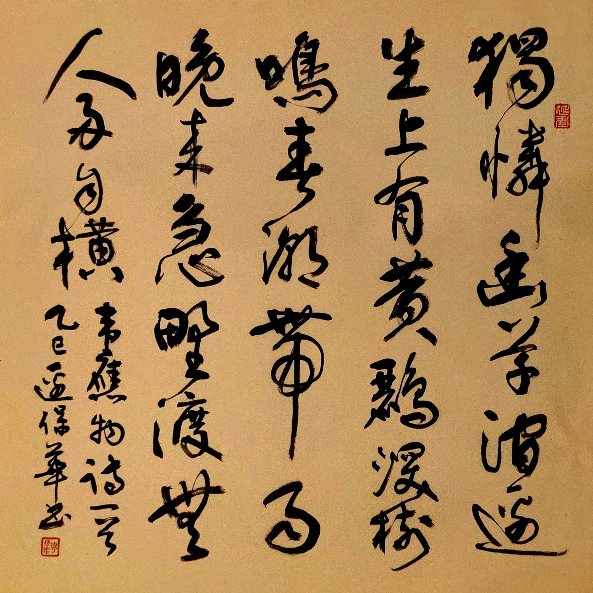 边保华老师作品  韦应物诗   老师自播