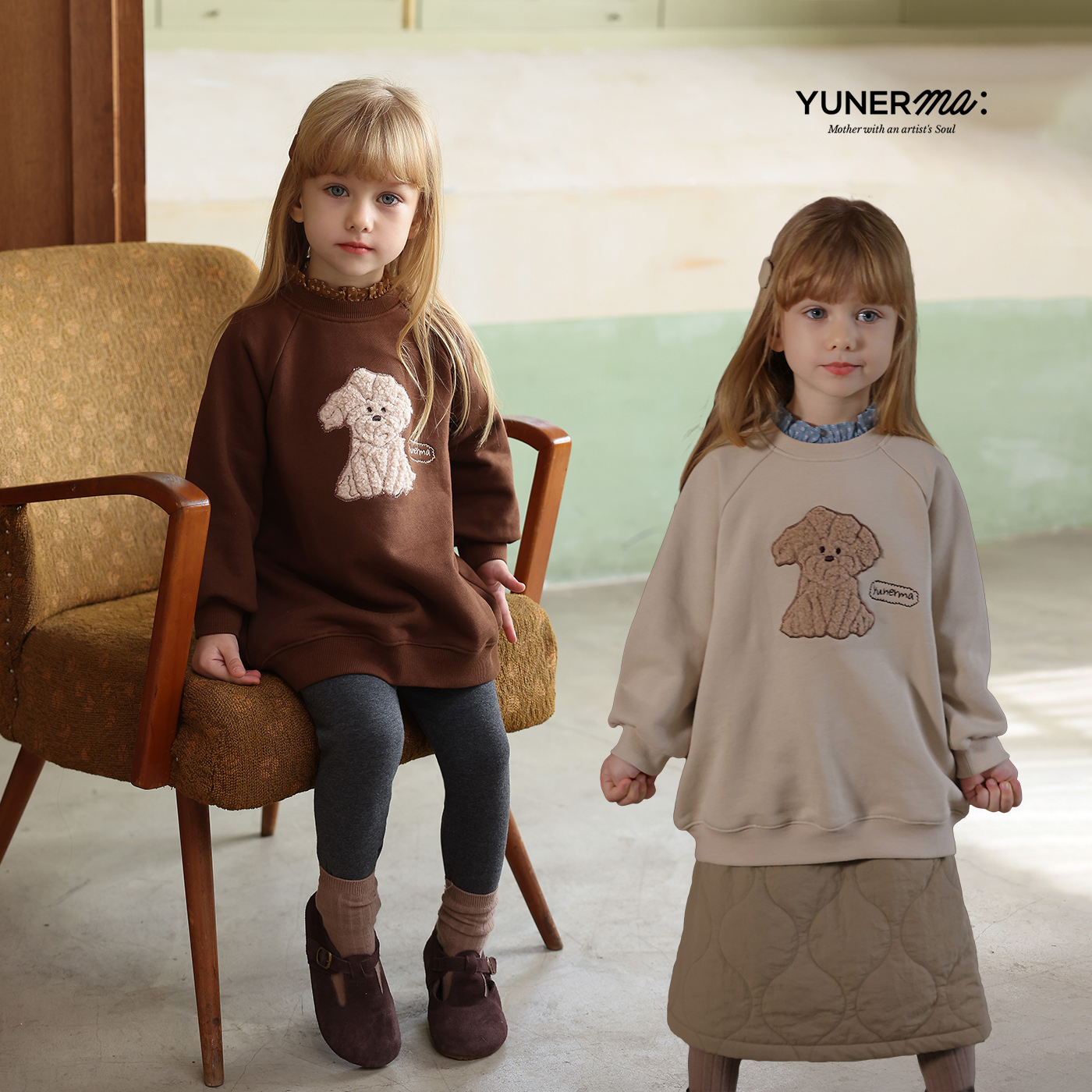 女童韩系加绒加厚花边领长款卫衣连衣裙宝宝儿童秋冬时髦洋气裙子