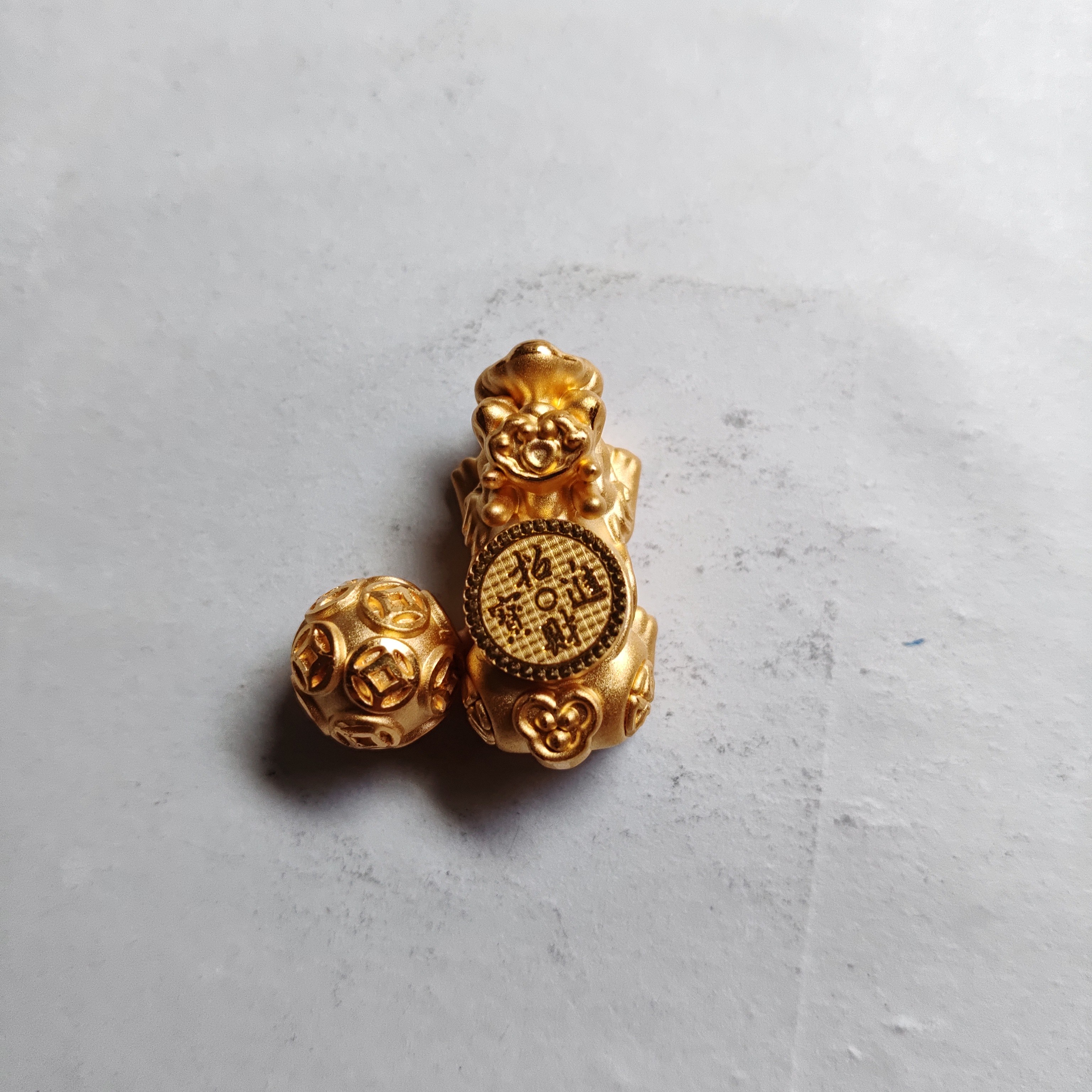 金元宝足金999貔貅珠子首饰