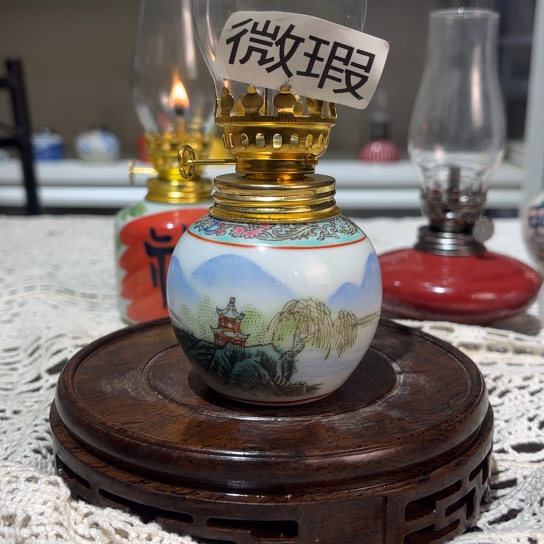 摆件景德镇陶瓷香薰灯