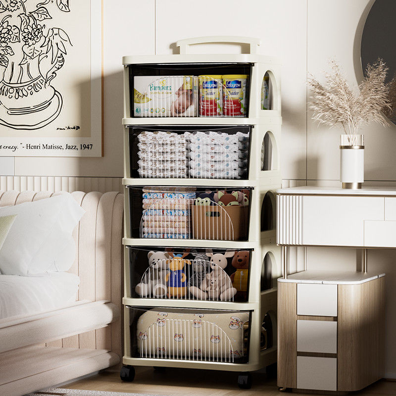 小推车置物架落地厨房浴室移动零食卫生间多层床头收纳储物架放置