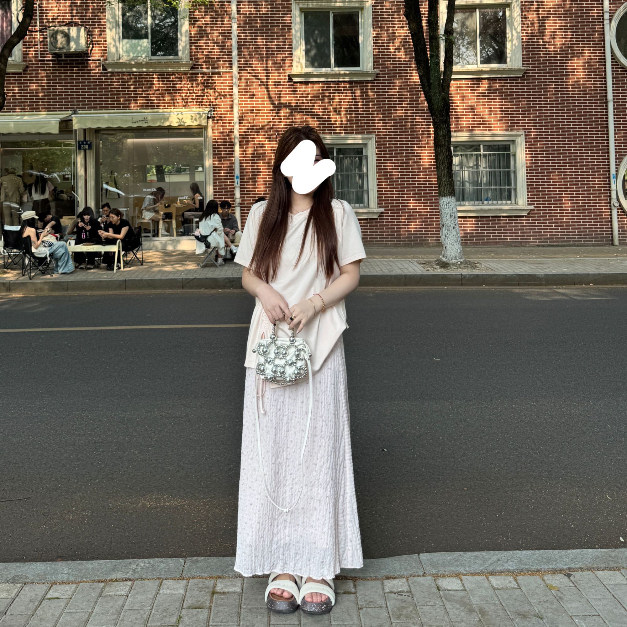 盈盈&南岛风大码女装百搭短袖上衣夏胖mm宽松显瘦遮肉T恤ZYY1719