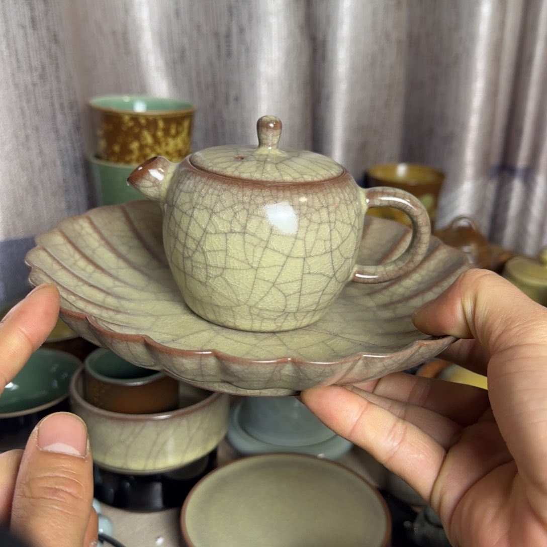 小金茶具青瓷茶具
