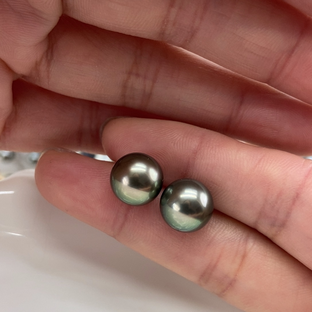 海水珍珠耳饰18K金镶嵌